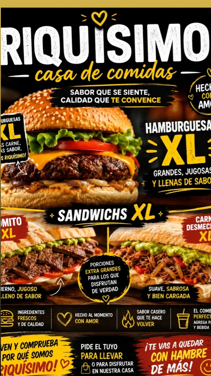 RIQUISIMO CASA DE COMIDAS