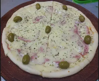 PIZZA MUZZARELLA C/JAMON MEG