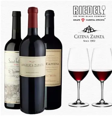 COMBO CATENA ZAPATA + COPAS RIEDEL